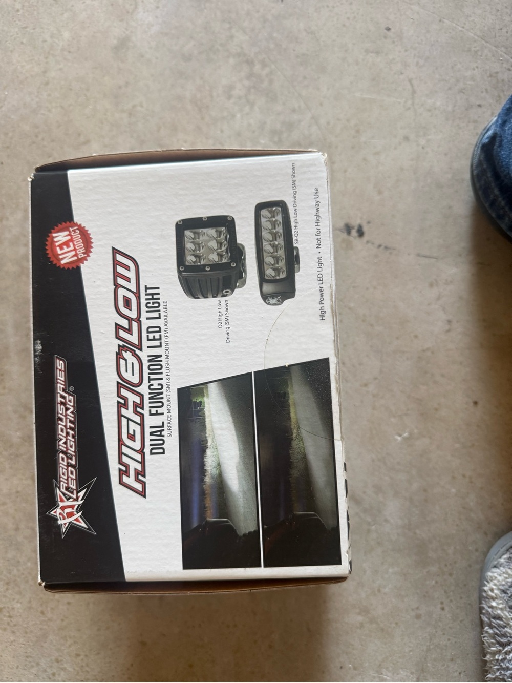 Rigid driving lights